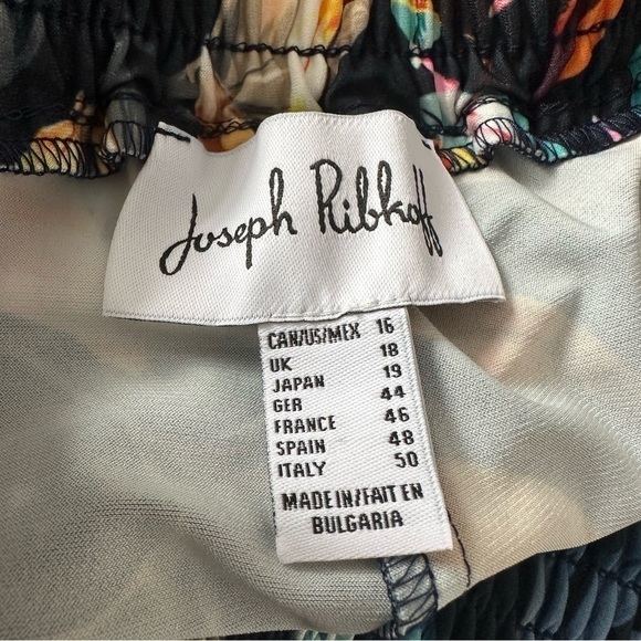 JOSEPH RIBKOFF-Floral Wide Leg Vacation Pants - Picture 9 of 9